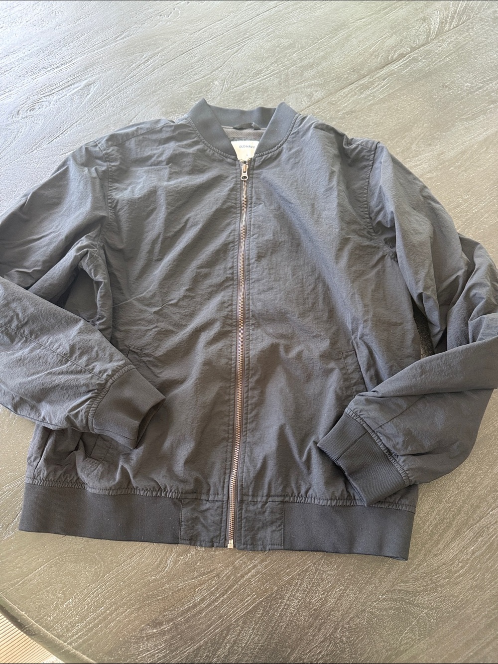 Old Navy Men's Charcoal Gray Bomber Jacket